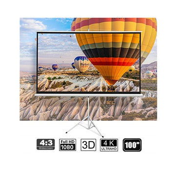 Projector Screen with Stand 100